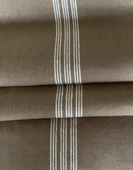 Grain Sack 2 Yards Ticking Fabric, French Country, Cottage Farmhouse Project Lot