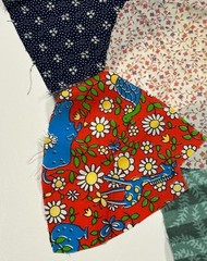 Vintage Mixed Lot 45+ Pieces Floral Cotton Fabric Quilt Flowers Scraps Assorted