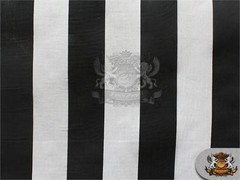 Polycotton Printed Fabric LARGE STRIPES BLACK WHITE 60″ Wide Sold BTY NTXT-158