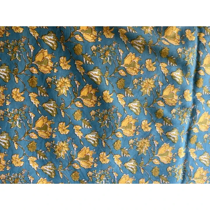 LOT 25 Yard HandBlock Print Handmade Cotton Indian Natural Sewing Crafts Fabric