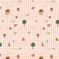 Farmhouse Gingham in Pink | Home Sweet Home | Cotton+Steel