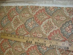 VTG One Yd CYRUS CLARK BANKURA Shell cotton DRAPERY FABRIC 54″ x 36″ (6 left)