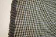 2.88 yd UK Wool Flannel Fabric Luxury 120s Suiting Jacket 9 oz Charcoal 104″ BTP