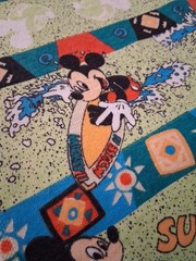 Mickey Mouse Jersey Knit Fabric 3 Plus Yards 30 Inches Wide Vintage