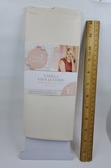 CCP4 Crafters Companion Sew Lovely Vanilla Faux Leather 19.7″ X 25.6″ New