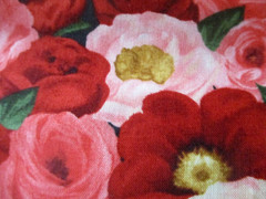 6 YDS GRACE PULLEN ART ALLOVER ROSES 100% COTTON OOP