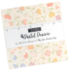 Moda PASTEL PRAIRIE Charm Pack 5-inch Cotton Precut Fabric Squares (42 pcs)