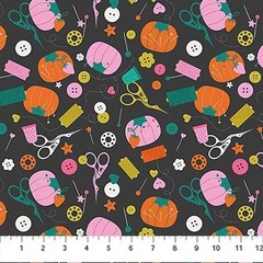 FIGO – Bits And Bobs by Sarah Hearts – Notions – Black 1/4yd