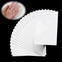 20 Sheets Fusible Webbing for Fabric Applique 8×12 Inch 8X12 Inches, white