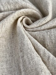 Neutral Hemp Organic Cotton Sile Cloth Fabric | Natural Beige, Undyed, 2 Yards