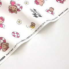 Sanrio Hello Kitty Sunburn Summer Vacation Cotton Oxford Fabric W109cm per 50cm