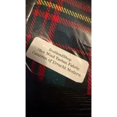 NWT Scotland Shop 16oz Wool Tartan Fabric Cameron of Erracht Modern Pattern $95