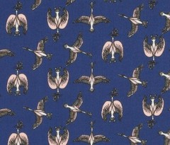Liberty of London Tana Cotton Lawn – “Crescendo” Pink Birds on Blue