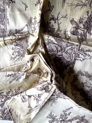 GP&J Baker Seasons Silk Taupe Designer Fabric Remnant 24″x24″