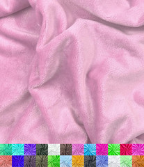 | Minky Fabric | Plush, Super Soft, Cuddle | Solid Minky | by the Yard | 60″ Wid