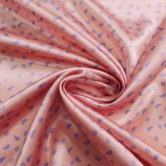1yardX1.48meter Retro Floral Paisley Satin Fabric Silky Scarf Lining Material