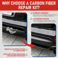 Carbon Fiber Repair Kit, Carbon Fiber Kit, 8″ Twill Carbon Fiber Cloth, 100G Epo