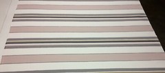 BALLARD DESIGNS AMBERLY BLUSH PINK TAILORED STRIPE FURNITURE FABRIC BY YARD 56″W