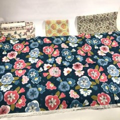 Vintage Bryant House n Home Joann Floral Flower Fabric Material Bulk Lot of 6 Pc