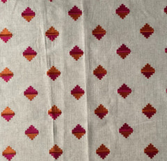 Clarke&Clarke Pizarro Fuchia Designer Fabric Remnant 24″x24″