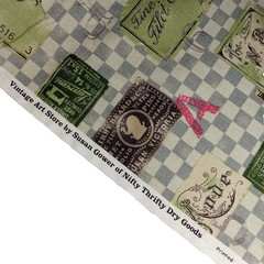Vintage Lecien Fabric–Art Store Theme–Japan Cotton Quilting Sewing 2 Yards
