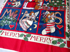 Vintage 1993 Fabric Traditions Susan Winget Merry Christmas Quilt Panel #2022