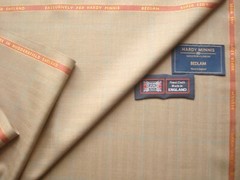 DORMEUIL “EXEL” MERINO WOOL WORSTED SUITING FABRIC IN “SHARKSKIN” = *See Below*