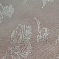 3 yd x 58″ w Cotton Blend Fabric Peach Embossed Floral Design NO STRETCH
