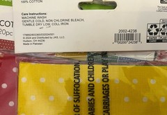 80 5” Squares For Quilting And Crafts. White Polka Dots On Red Green Yellow Blue