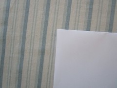 Blue Greige or Puddy Stripe Linen Fabric 3.58 yds, swatch available for purchase