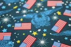 American FLAG Patriotic Fabric Half Yard 1/2 YD COTTON America USA {4th of July}