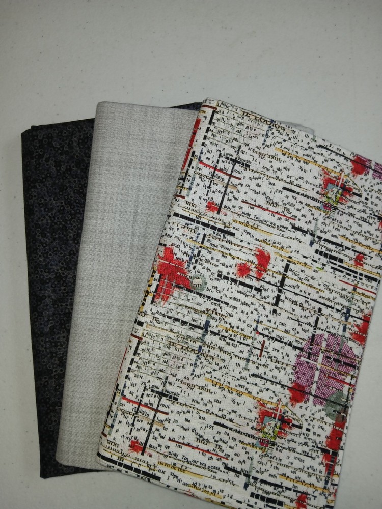 Lot of 3 yards Focus Light Dark for Fabric Cafe patterns FREE SHIP, cotton