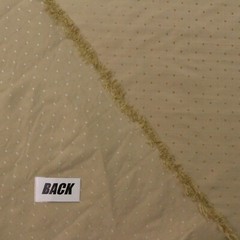 LUNI FOG GOLD BEIGE EMBROIDERED SQUARES 100% SILK MULTUSE FABRIC BY YARD 54″W