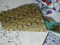 Pre-Quilted Scrap Pack Double Face Quilted Fabric Rems Floral Shabby Elephants +