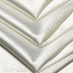 4 Way Stretch Silky Spandex Satin Fabric by the Yard – 60″ Wide Shiny Satin Span