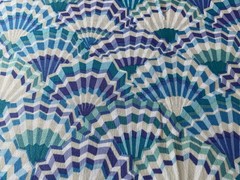 Kaffe Fassett. 6 Fat Quarters in shades of Blue. New, all are Beautiful.