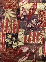 Fabric 100% Cotton 29 Inches Enchanted Garden Collage Makowar United Kingdom