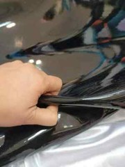 “Shiny Black Vinyl Fabric – Radiant Gloss, Sold by the Yard, Fashion”