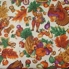 Thanksgiving Fall Autumn Themed Cotton Fabric Lot Cranston Robert Kaufman