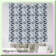 Abstract Horse Fabric 36×58 inches for indoor outdoor projects