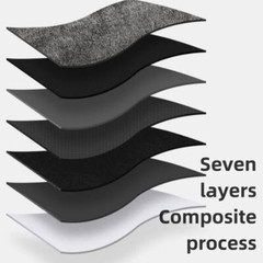 Black Alcantara Style Self Adhesive Car Interior Vinyl Wrap Faux Suede