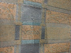 Over 1 Yard 51” X 53” Vintage Fabric Slate Blue Plaid Cotton Polyester Blend