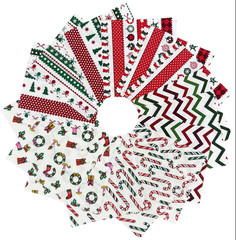 Christmas Charm Pack Fabric Squares,5X5 Inch Pre-Cut Quilting Bundle with Holida