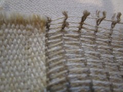 Tan Ivory Mesh Netting open weave Window treatment Cotton Threads Fabric 5yds