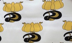 Vicki Payne 3.5 Yards Cotton Yellow Tulip Fabric