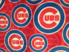 MLB Chicago Cubs Major League Baseball Circle Logo Fabric – By the Yard – 58″ W