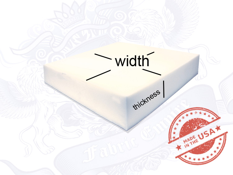 6″ inches thick x 26.50″ width x 30″ long MEDIUM DENSITY FOAM SHEET