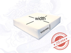 6″ inches thick x 26.50″ width x 30″ long MEDIUM DENSITY FOAM SHEET