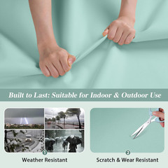 100% Waterproof Outdoor Fabric by the Yard, 58″ W 600D Marine Canvas Fabric with