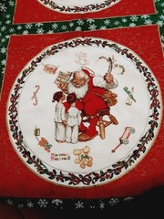 Wamsutta Hallmark Fabric 12 yds 17 In x 44 CHRISTMAS Holiday Norman Rockwell
